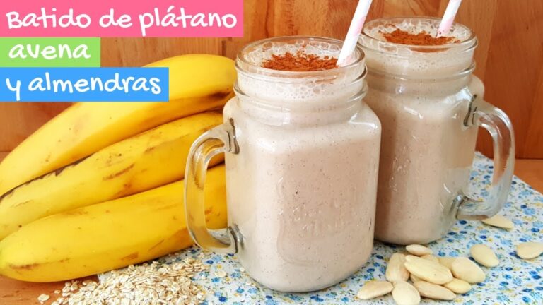 Delicioso batido de plátano y avena: saludable y nutritivo