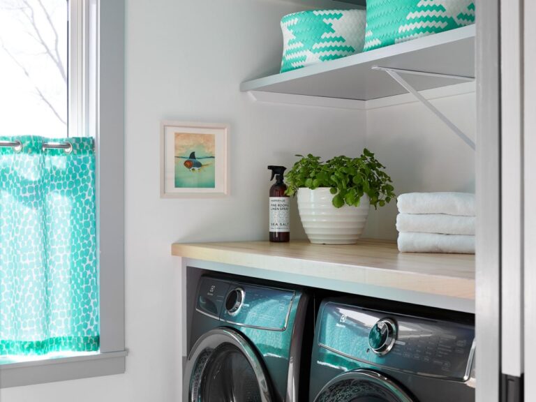 Laundry room organization & cleaning tips