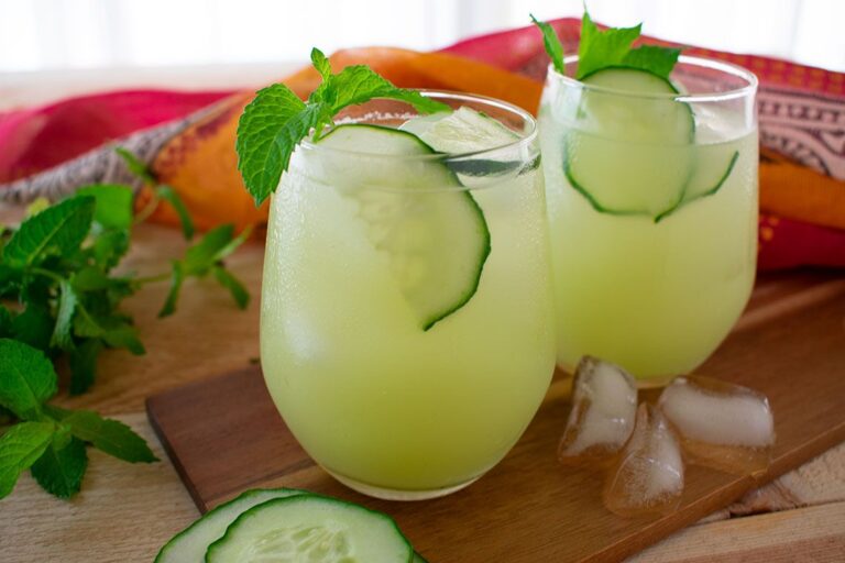Smoothie de pepino y menta: receta refrescante para verano